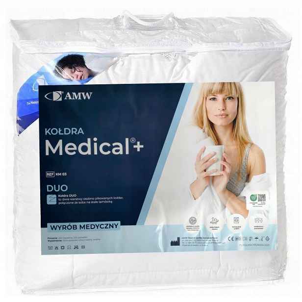 Zimní Přikrývka 160x200 Medical Duo Amw Teplá, silná, antialergická, nadýchaná