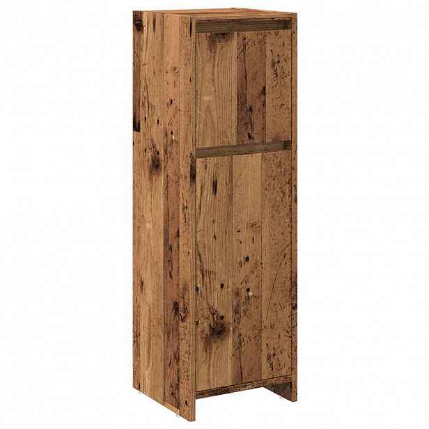 vidaXL Koupelnová skříňka old wood 30 x 30 x 95 cm dřevotříska