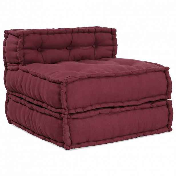 vidaXL Modulární pohovka Maroon 70x70x54 Fabric
