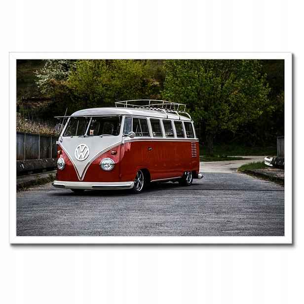 Plakáty v rámu 60x40 Volkswagen Transporter Vw