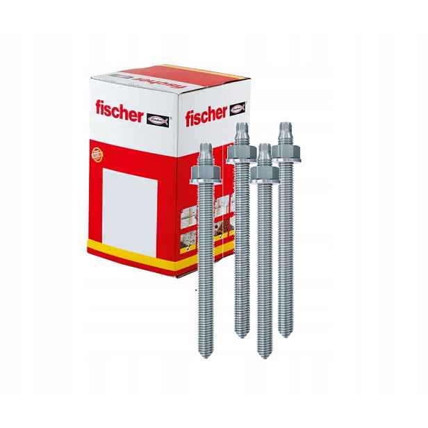 Fischer závitová tyč Rg M12 x 120 gvz ocel 5.8 10 Ks