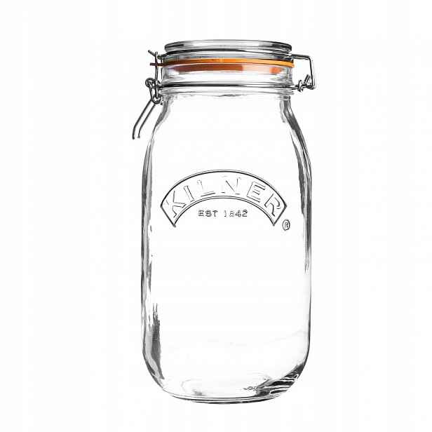 Kilner Round Clip Top 3l – skleněná zavařovací sklenice pro zavařování a spíž