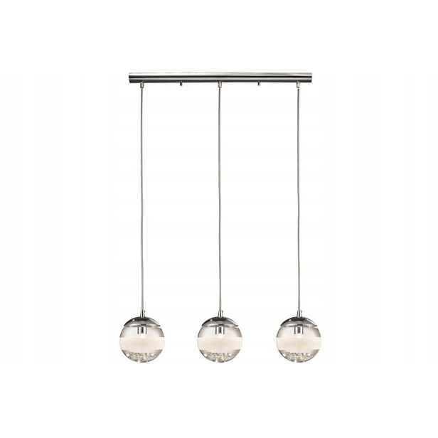 Reality Závěsná lampa Dream Chrom 3 Kule Skleněné Křišťály 3xG9 33W