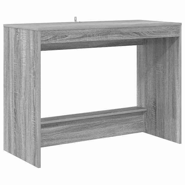 vidaXL Postelový stůl Šedý Sonoma Kompozitní dřevo 100 x 45 x 75 cm