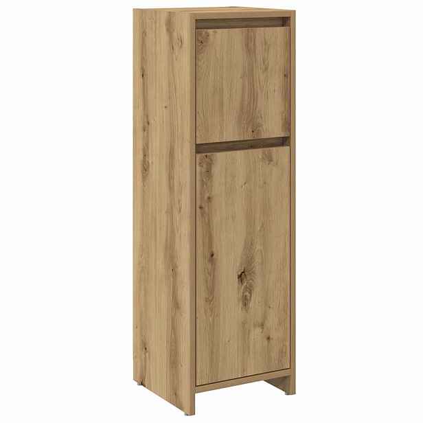 vidaXL Koupelnová skříňka dub artisan 30 x 30 x 95 cm kompozitní dřevo