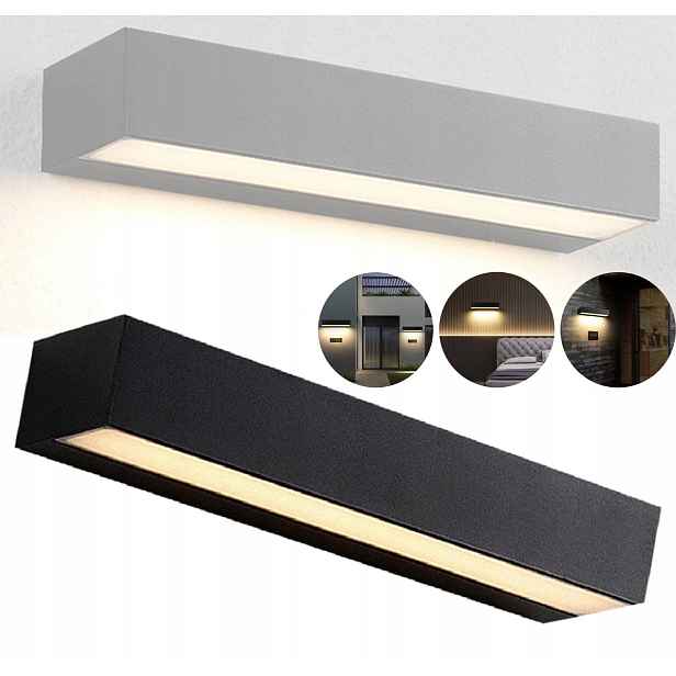 18W 3000K 30×8×5CM Venkovní voděodolné nástěnné Led reflektory na dveře