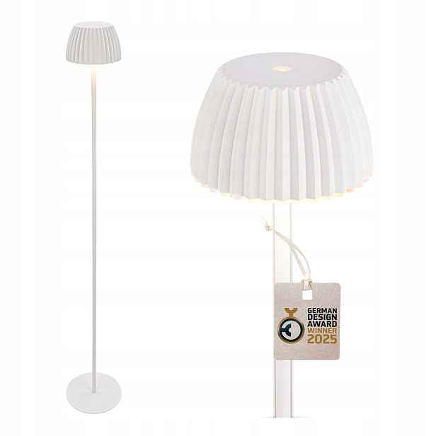 Led bezdrátová podlahová lampa IP44 stmívatelná Usb-c ložnice terasa
