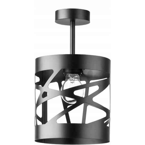 Stropní svítidlo dekorativní, moderní designová, černá, kulatá, 17 cm Sigma