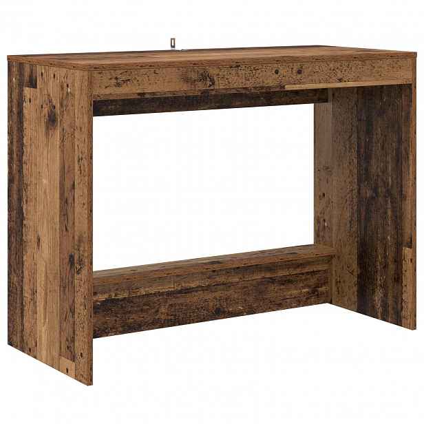 vidaXL Postelový stůl Staré dřevo Kompozitní dřevo 100 x 45 x 75 cm