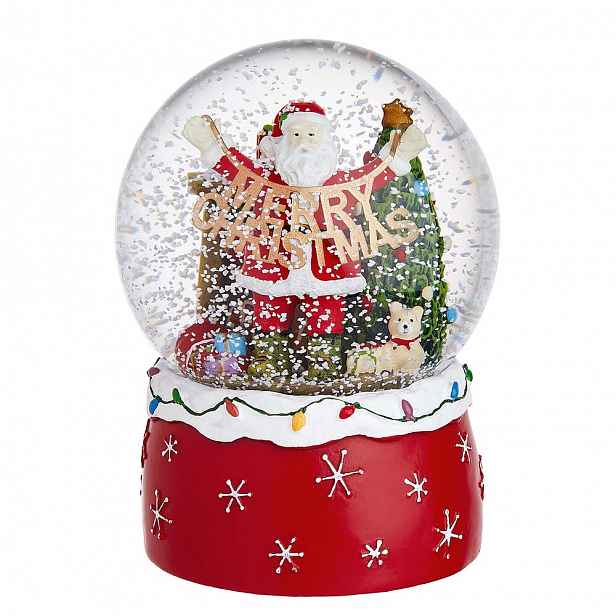 Butlers X-MAS Hudební skříňka Santa s girlandou