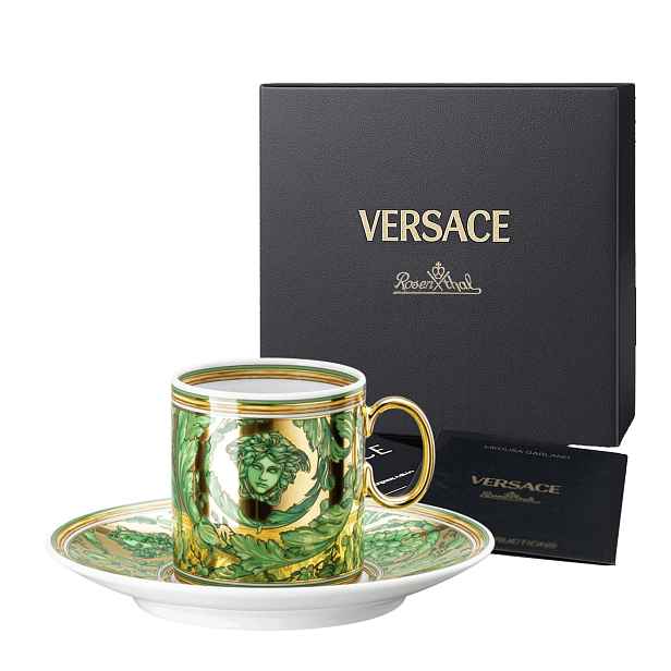 Rosenthal Versace Medusa Garland Green Šálek na espresso