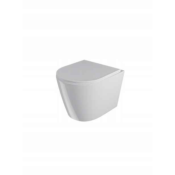 Uptrend Wc mísa Vortex oválná 48x36 cm bílý lesk Amaro