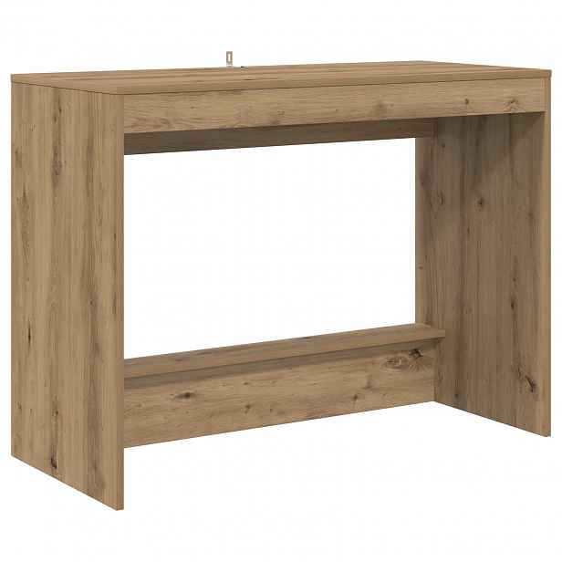 vidaXL Postelový stůl Dub artisan Kompozitní dřevo 100 x 45 x 75 cm