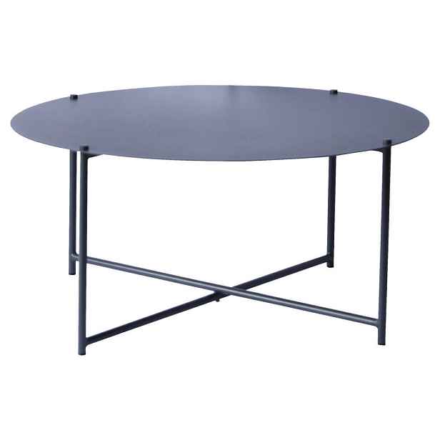 Xora KONFERENČNÍ STOLEK, antracitová, kov, 83/83/40 cm
