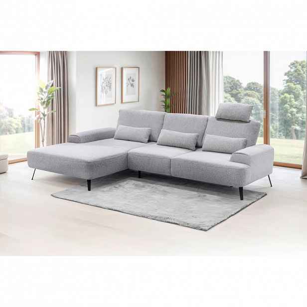 Livetastic ROHOVÁ SEDAČKA, textil, světle šedá