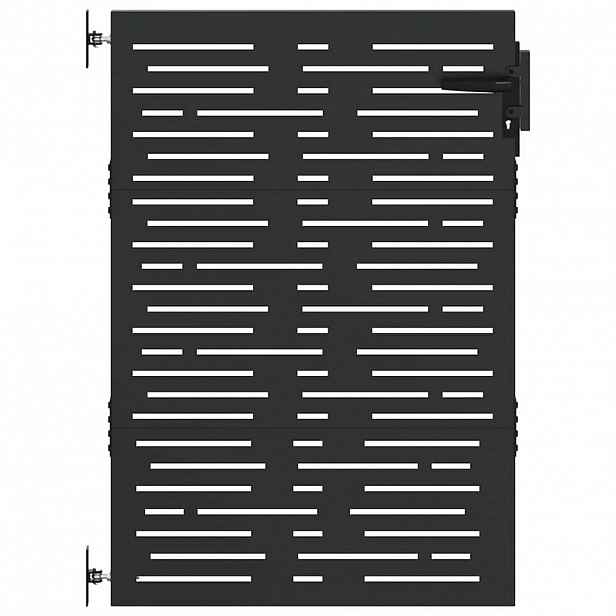 vidaXL Zahradní brána 85 x 125 cm Práškově lakovaná ocel Zamykatelné