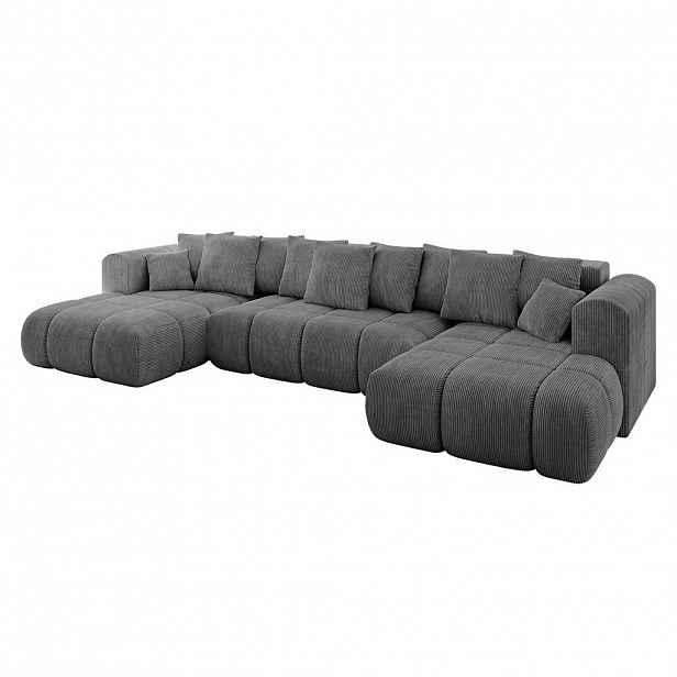 ALTDECOR SEDACÍ SOUPRAVA CLOUD-U-v1 405 x 185 x 90 tmavě šedý manšestr