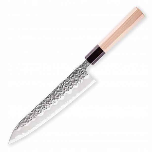 Nůž Gyuto/Chef Hokiyama-Tosa-Ichi Saiun Tsuchime 210 mm magnolia