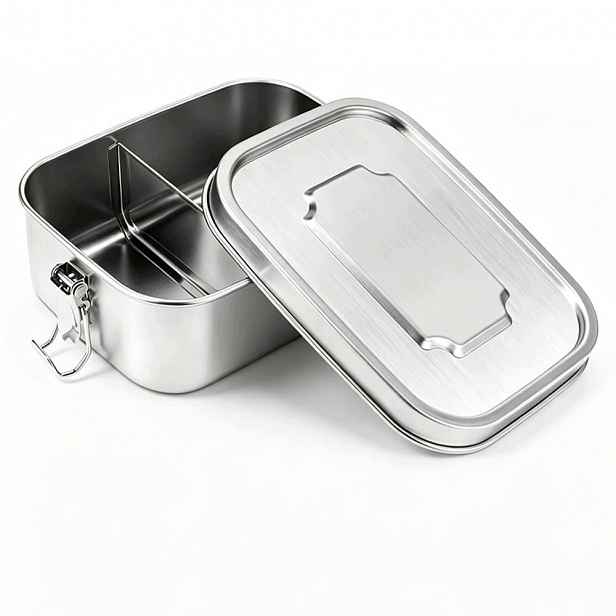 Ocelový obědový box nádoba na potraviny s uzávěrem 1200 ml