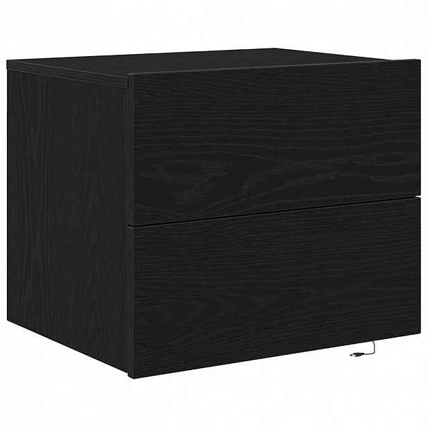 vidaXL Noční skříňka Černý dub 50 x 39 x 41 cm Kompozitní dřevo