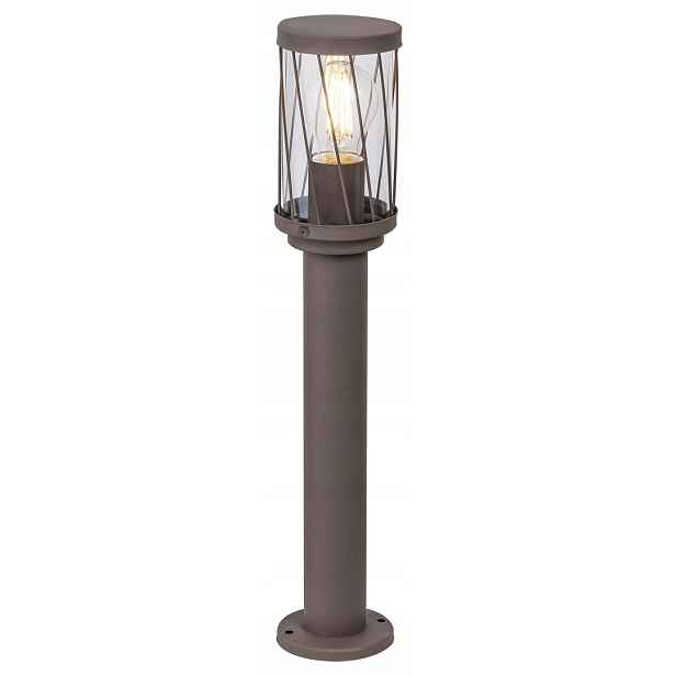 Venkovní stojací lampa na zahradní sloupek hnědý, 50 cm, IP44 Rabalux