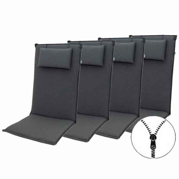 Doppler ELEGANT 2430 vysoký - set 4 ks - polstry na židli a křeslo s podhlavníkem