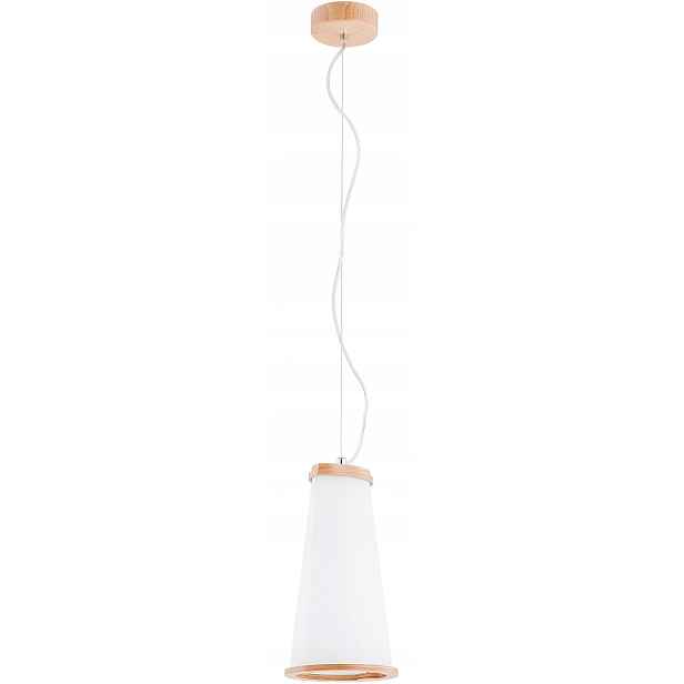 Moderní Stropní Závěsná Lampa Dřevo+sklo Do Kuchyně Kanceláře Restaurace