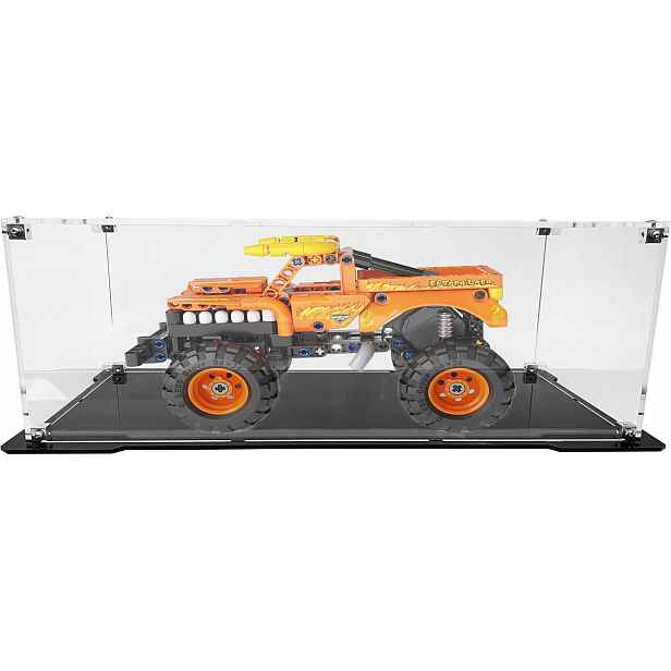 Vitrína s černým podstavcem pro stavebnici Lego 42135 Monster Jam El Toro Loco