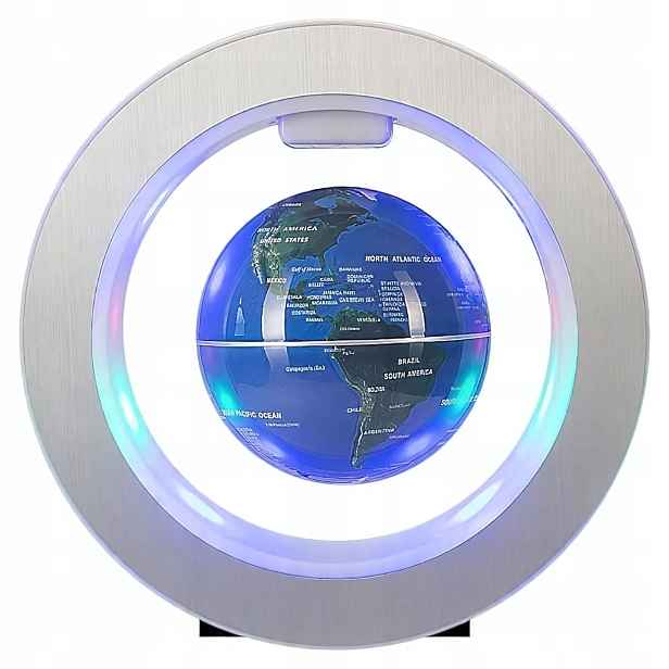 Interaktivní Levitující Podsvícený Magnetický Led Globus S Mapou