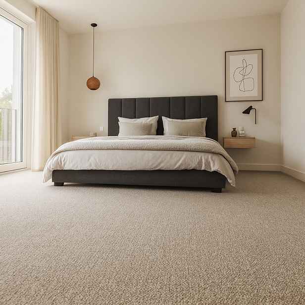Metrážový koberec Supersoft 250 béžový, na míru, šíře 4m, béžová, ab (mřížka), ložnice, Lano