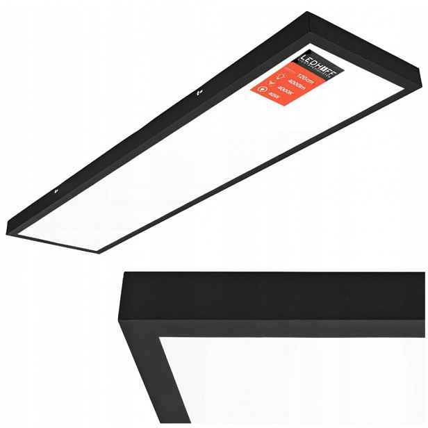 Stropní Svítidlo stropní Led Panel na strop 4000K Velký 120x30 nástěnný Výkonný 4800lm
