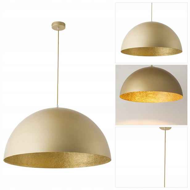 Závěsná lampa zlatá Sfera 50 rozptýlené světlo v obývacím pokoji Sigma Lighting
