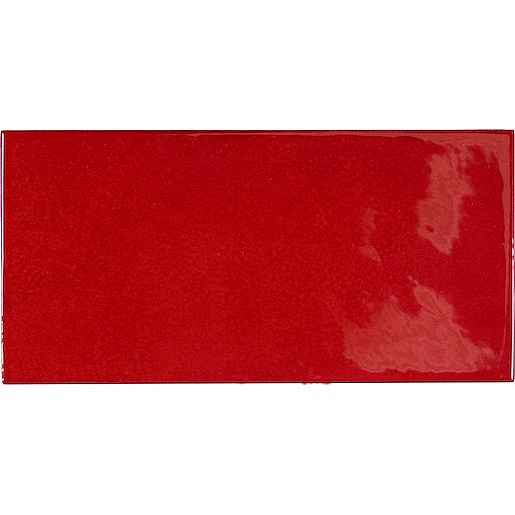 Obklad Equipe VILLAGE volcanic red 6,5x13 cm lesk VILLAGE25581