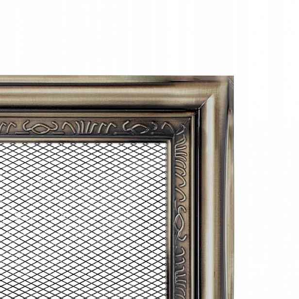 Rustikální krbová mřížka s žaluzií 22x22 antik ventilační s síťkou