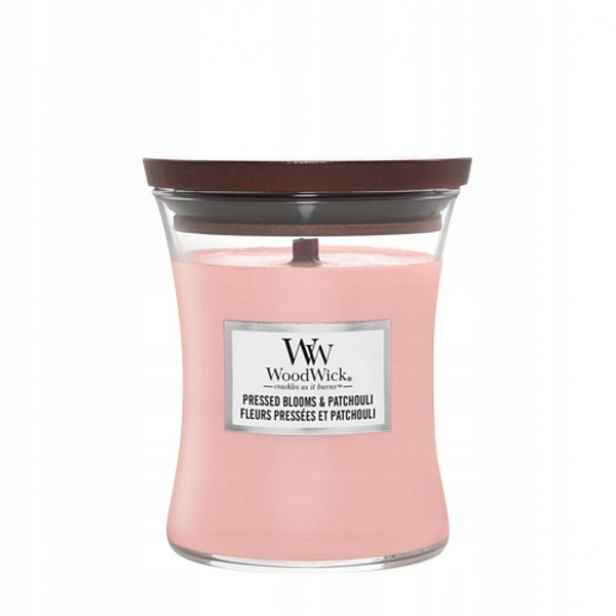 Woodwick Střední Pressed svíčka Blooms Patchouli