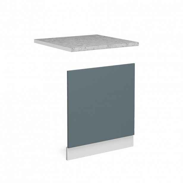 Vicco PŘEDNÍ PANEL R-Line Modrošedá 60 cm PD Mramor