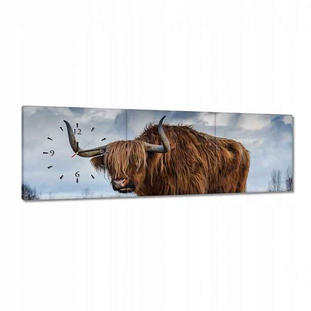 Hodiny 120x40 Kráva vysočiny