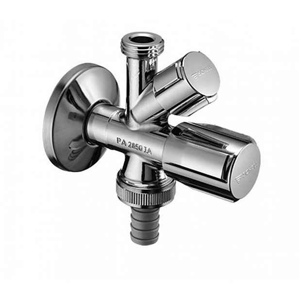 Schell Comfort - Rohový ventil kombinovaný, chrom 035690699