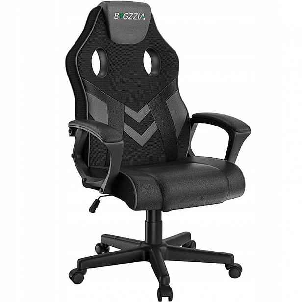 Herní ergonomická židle X23F00K041, nastavitelná, šedá
