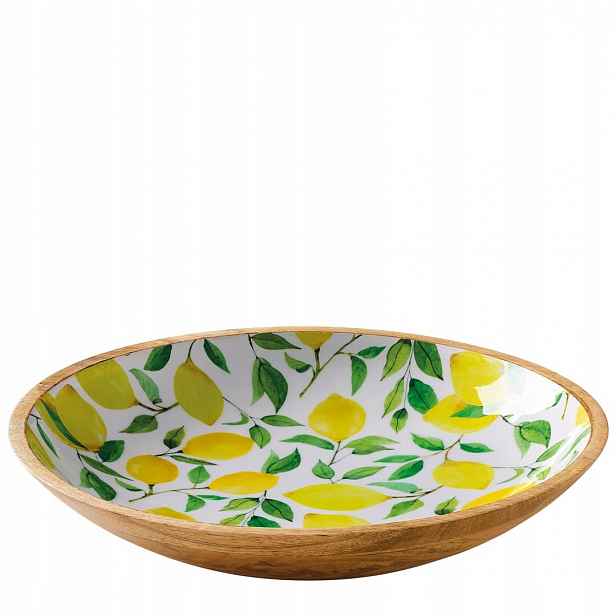 Miska ZassenHaus patera mangové dřevo 35 x 6 cm, podnos na citron