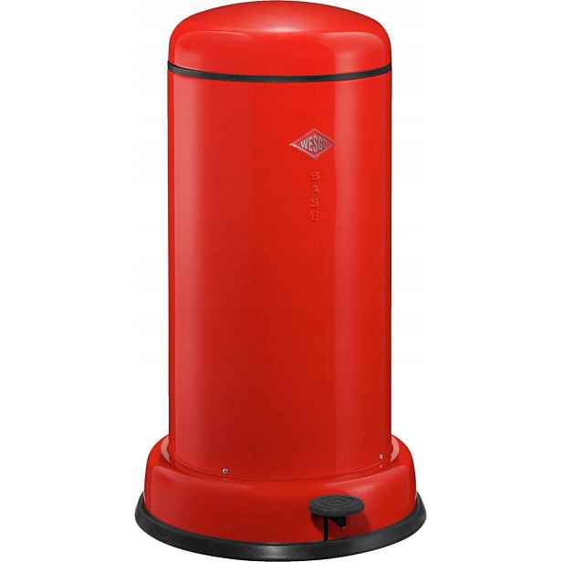 Odpadkový koš Wesco Baseboy 20 l červený s pedálem ocel tlumič