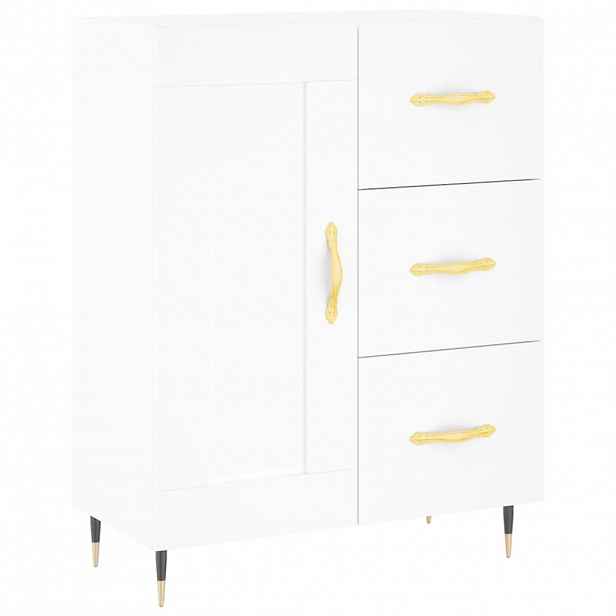 vidaXL Příborník bílý 69,5 x 34 x 90 cm kompozitní dřevo