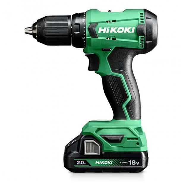 HiKOKI - 18V AKU vrtací šroubovák, 2x aku 2,0 Ah Li-Ion, nabíječka DS18DAWCZ
