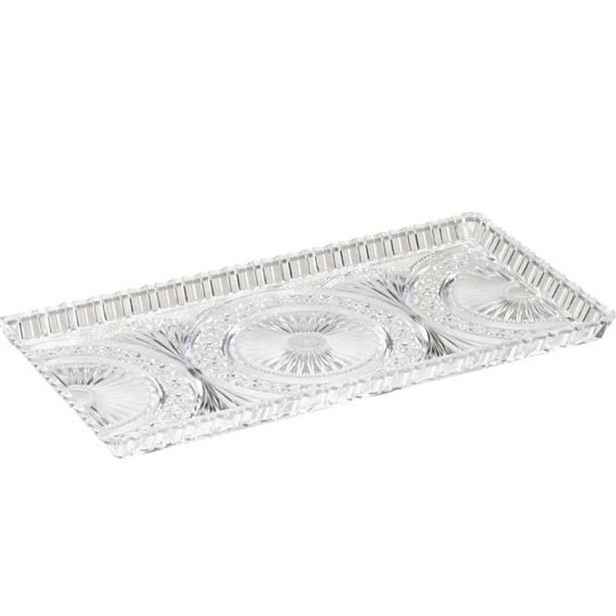 podnos 34x17cm, dez.nový, KRYSTAL, brus, plast AD