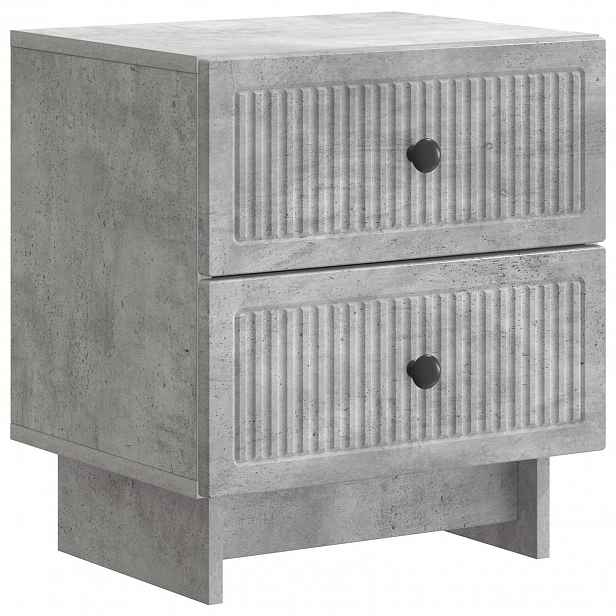 vidaXL Noční skříňka se zásuvkou Betonově šedá 43 x 34,5 x 47,5 cm