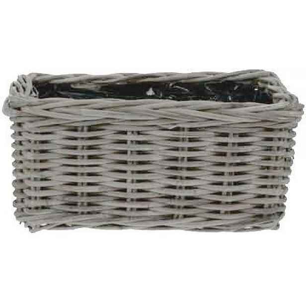 Zahradní květináč s ratanovým košem fólie 40 cm