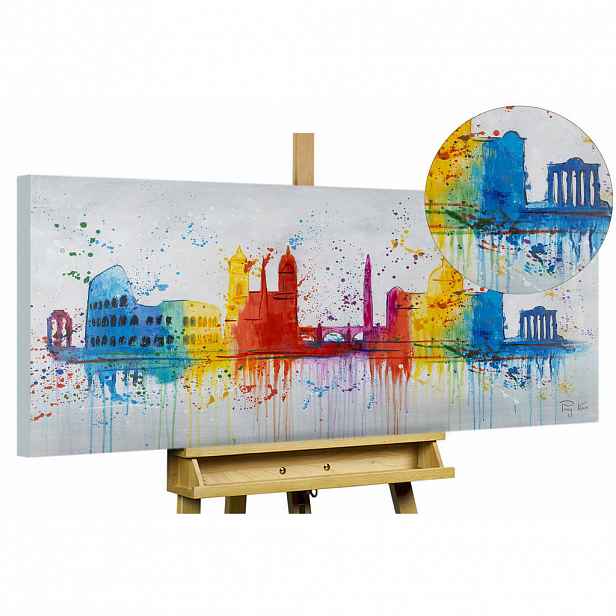 KUNSTLOFT OLEJOMALBA 120/60 cm, Město a architektura