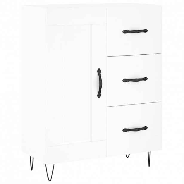 vidaXL Příborník bílý 69,5 x 34 x 90 cm kompozitní dřevo