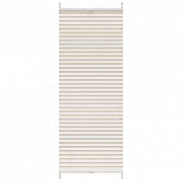 vidaXL Plisovaná roleta 40 x 150 cm krémová