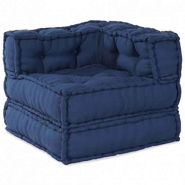 vidaXL Modulová pohovka Textil Indigo 70 x 70 x 56 cm